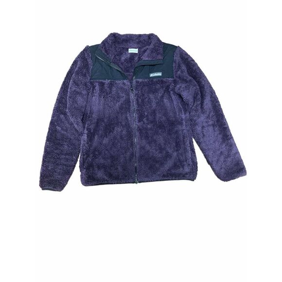 Columbia purple Sherpa full zip winter pass fleece size medium - Picture 1 of 5